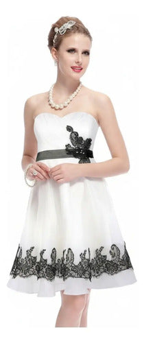 Vestidos Fiesta Cóctel Novia Ep 46c Blanco 10