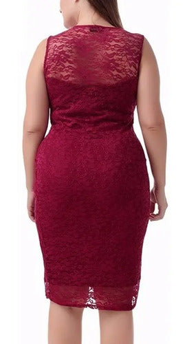 Vestido Negro De Encajes Vg 05