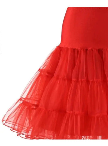 Falso Enagua Crinolina Vestido De Huasa Y Pin Up Vintage
