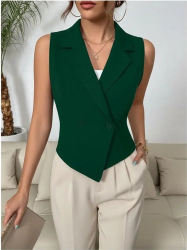 Blazer Chaleco Gillette Mujer Bolero Bb 47