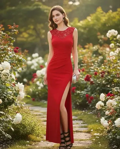 Vestido Mujer Largo Ajustado  Va 132