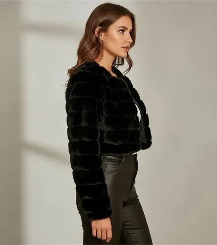Bolero Corto Piel Fiesta Chaqueta Capa Bb 44