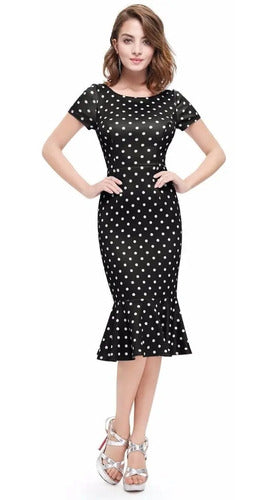 Vestido Ajustado Bodycon Sirena  Ep 41c Negro M