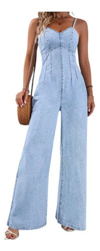 Entero Jumpsuit Mono Mezclilla Jeans Denim El 237