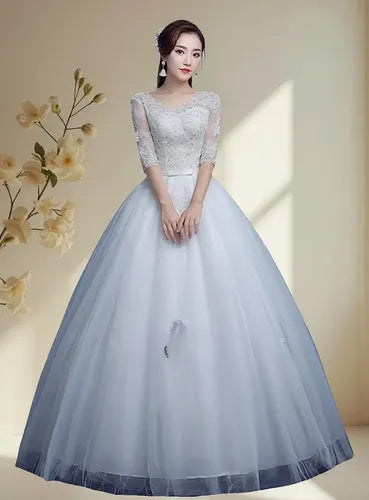 Vestido Novia Marfil Princesa Corset Delpilar Nf 06