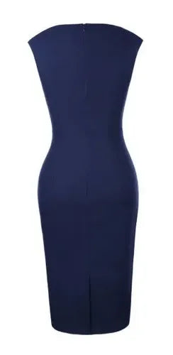 Vestido Negro Azul Bodycon Fiesta   Va 267 Azul L