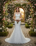 Vestido De Novia Sirena Escote Corazón  Np 04