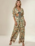 Entero Jumpsuit Mono Fiesta Estampado Floral Calidad El 126