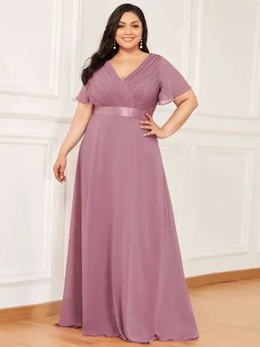 Vestido Fiesta Largo Graduación Talla Grande Ep 16