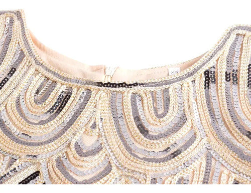 Vestido De Baile Retro Gatsby, Años 20 Charleston  Va 617
