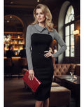 Vestido Formal Bodycon Ajustado Coctel Va 160 Negro L