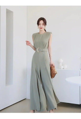 Entero Jumpsuit Mono Fiesta Cóctel Pierna Ancha El 119