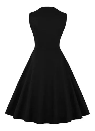 Vestido Vintage Pin Up, Burdeo Años 50 Tallas Grandes Va 207