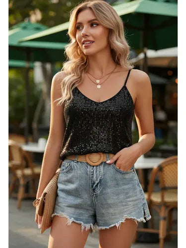 Blusa con lentejuelas de fiesta - vista 34
