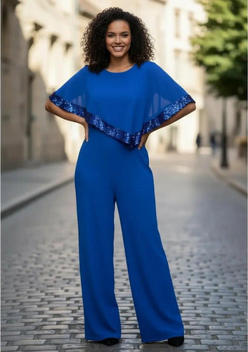 Entero Jumpsuit Mono Talla Grande Fiesta Vg 288