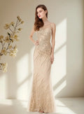 Vestido De Fiesta Largo Graduación Matrimonio Ep 110 Beige 10