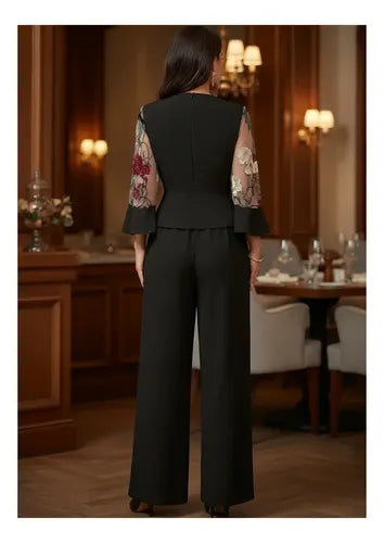 Traje Mujer Conjunto Blusa Pantalón Entero  Hq 25