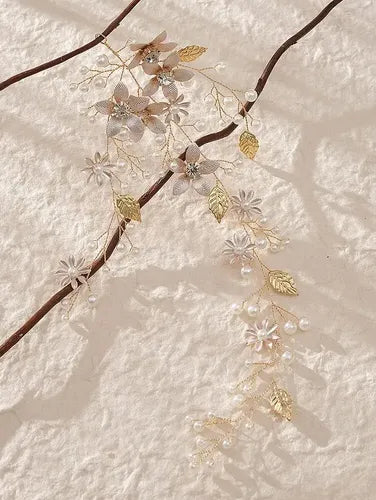 Pinche Traba Horquilla Novia Peine Tiara Hn 12 Dorado