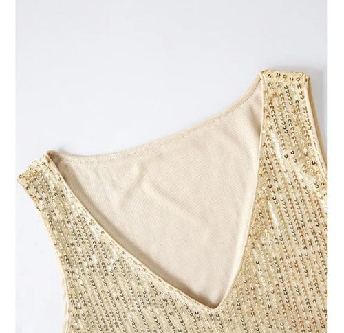 Blusa con lentejuelas de fiesta - vista 24