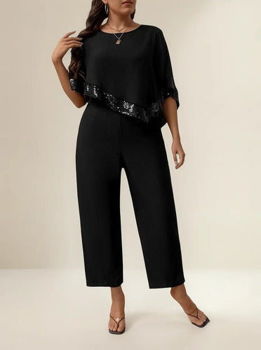 Entero Jumpsuit Mono Talla Grande Fiesta Vg 288