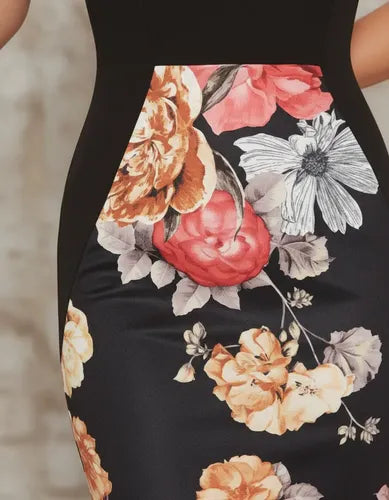 Vestido Negro Ajustado Sin Mangas Bodycon Va 240 Negro S
