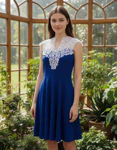 Vestido Azul Tallas Grande Va 66