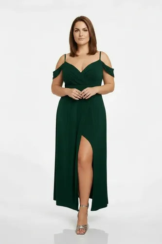 Vestido largo dama de honor talla grande