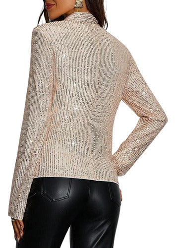 Bolero Blazer Tapado Fiesta Lentejuelas Bb 02