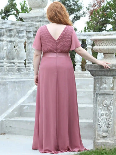 Vestido Fiesta Largo Graduación Talla Grande Ep 16