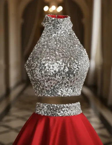 Vestido De Fiesta Crop Top Ep 308