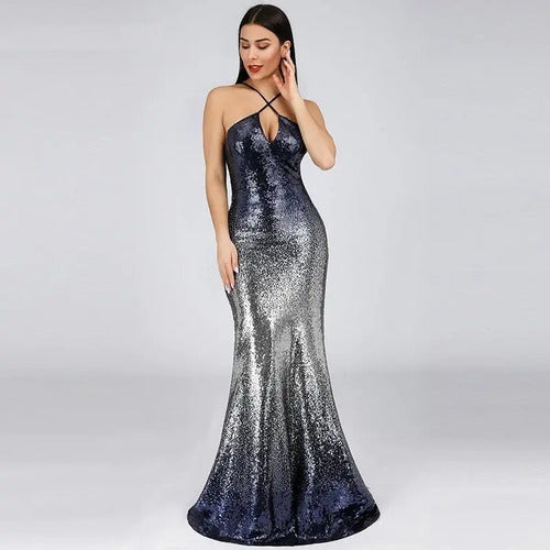 Vestidos Fiesta Gala Lentejuelas Ep 181 Azul 8
