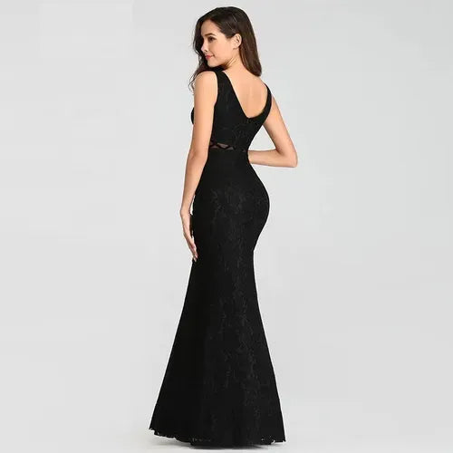 Vestido De Fiesta Largo Encaje Ep 155