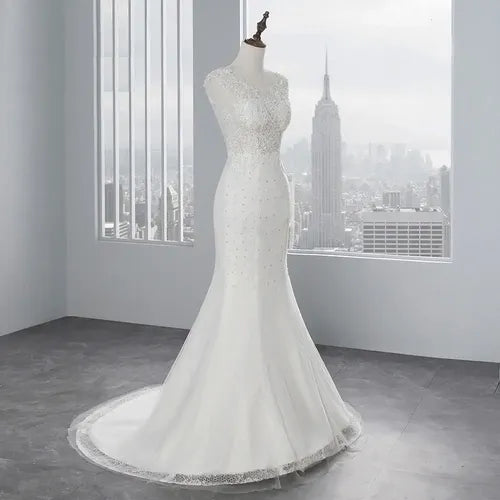 Vestido Novia Marfil Sirena Corset Delpilar Np 11