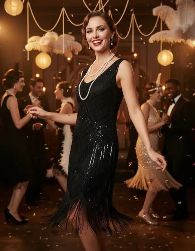 Vestido Fiesta Baile Retro Años 20 Charlestón Gatsby Va 615