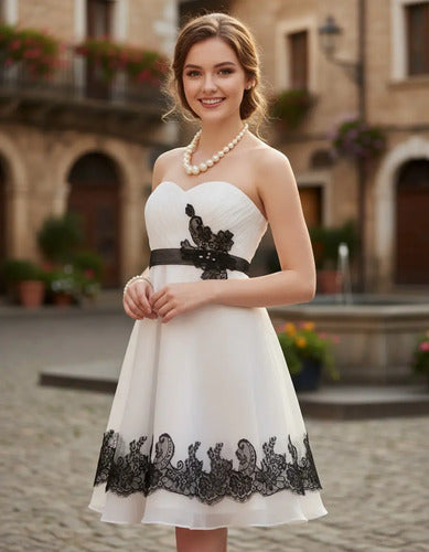 Vestidos Fiesta Cóctel Novia Ep 46c Blanco 10