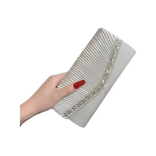 Cartera Brillos Fiesta Coctel Día Noche Clutch Mano Ct 01