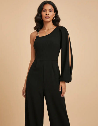 Vestido Entero Jumpsuit  Fiesta Manga Larga El 06