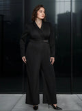 Entero Palazzo Jumpsuit Pierna Ancha Talla Grande Vg 200