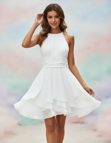 Vestido Corto Delpilar Va 412 Mujer Azul Oscuro