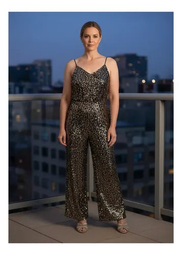 Entero Jumpsuit Mono Fiesta Lentejuelas El 185
