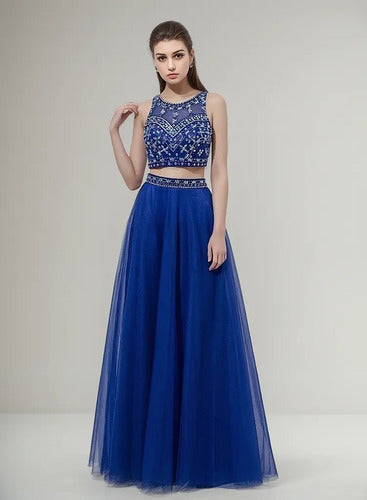 Vestido Fiesta Crop Top Falda Ep 302