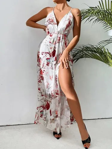 Vestido Tirantes Cruzado Estampado Floral  Vd 95