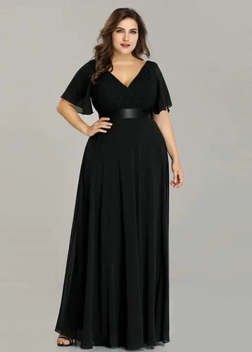 Vestido Fiesta Largo Graduación Talla Grande Ep 16