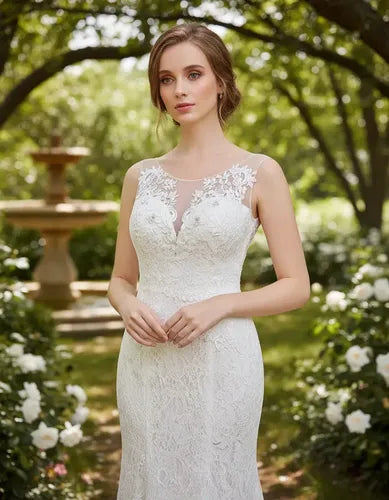 Vestido Novia Marfil Sirena Corset Delpilar Np 01