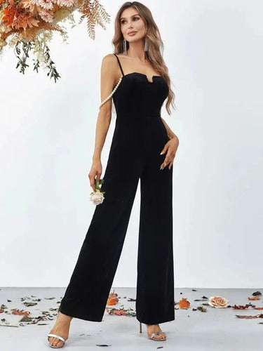 Entero Jumpsuit Mono Negro Fiesta  El 67