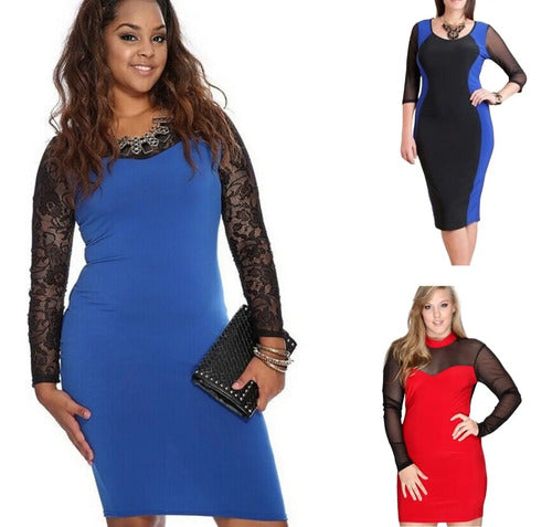 Pack 3 Prendas: 2 Vestidos Y 1 Polera  Vg 01  Vg 03 Vg 04 Azul