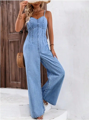 Entero Jumpsuit Mono Mezclilla Jeans Denim El 237