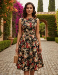 Vestido Vintage Pin Up, Swing Y Años 50, Rockabilly Va 181 Negro S