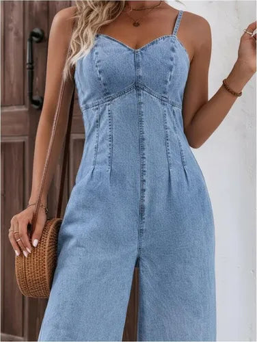 Entero Jumpsuit Mono Mezclilla Jeans Denim El 237