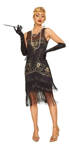 Vestido De Baile Retro Gatsby, Años 20 Charleston  Va 610